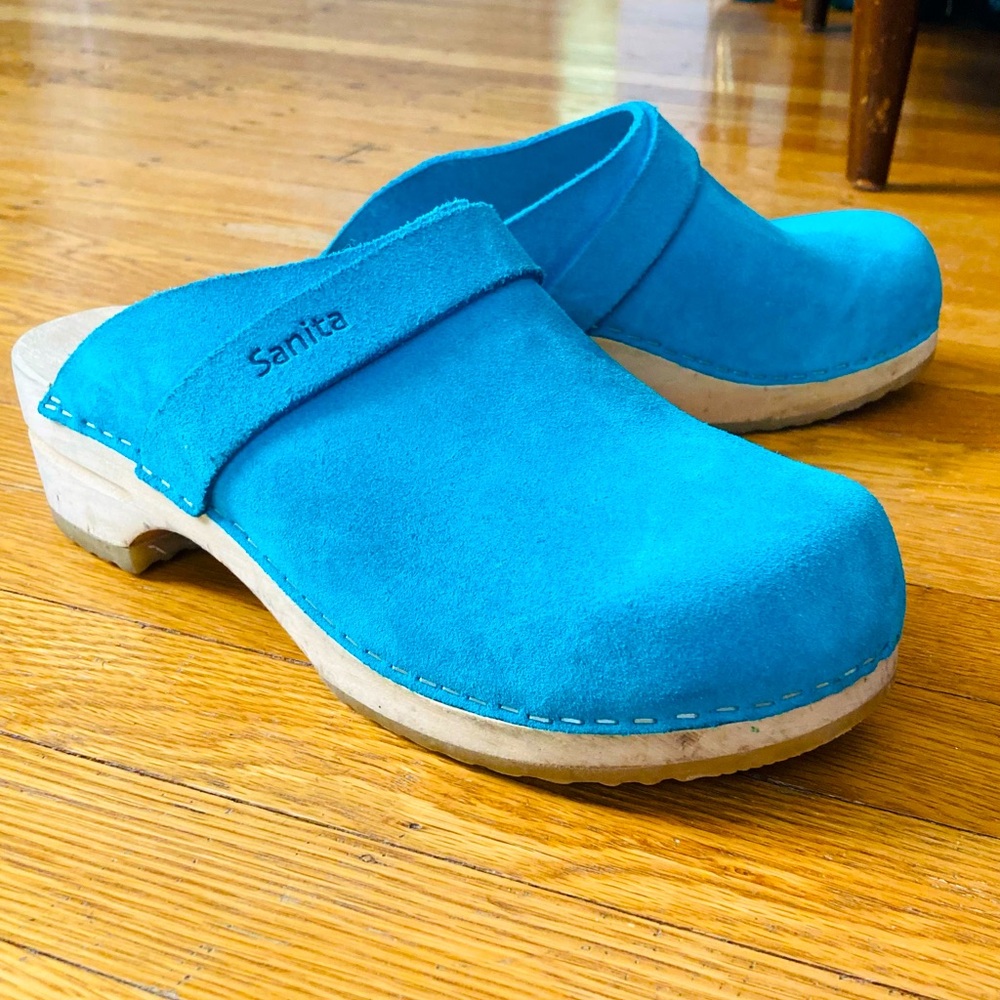 Women’s Turquoise Sanita Clogs
